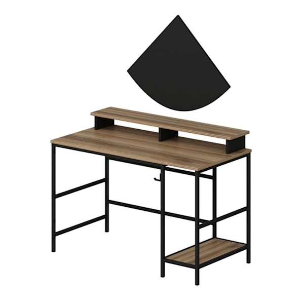 Study Desk Greta L - Dore, Sort