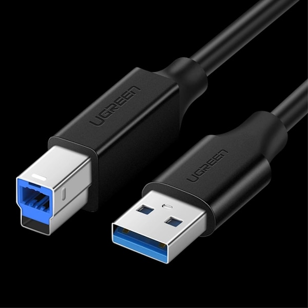 Ugreen Printerkabel USB-A til USB-B 5 Gb/s, 2m - Sort