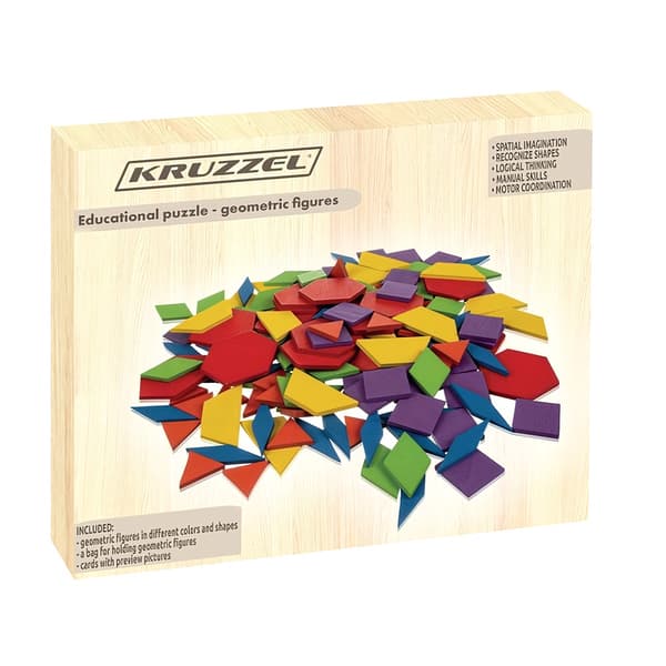 Pedagogiskt pussel - geometriska figurer