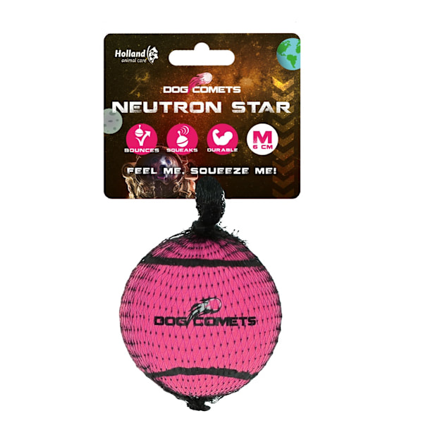 Koiran komeetat Neutron Star Pink 1kpl Squeakerillä (tenispallo)