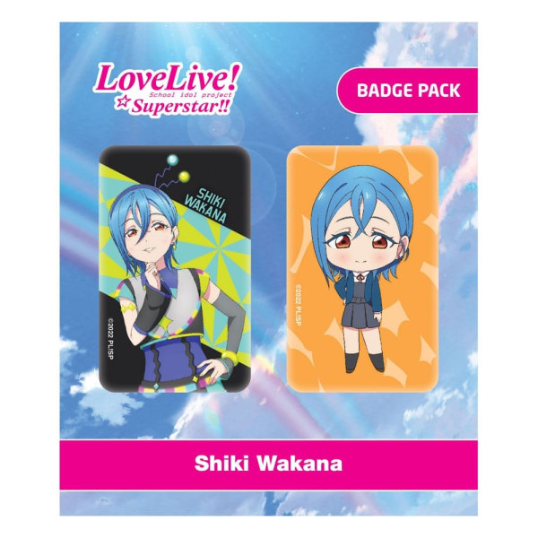 Älska Live! Pin-märken 2-pack Shiki Wakana