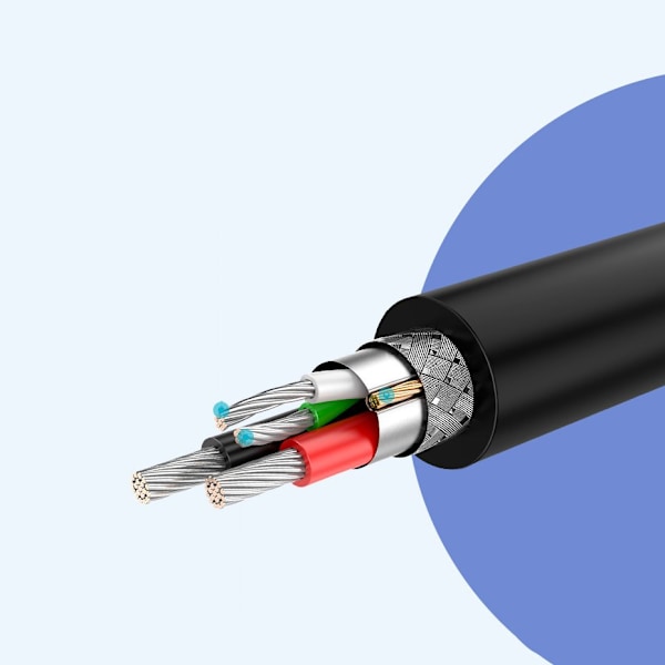 Kabel USB - micro USB 2.4A 480Mbps 1.5m sort