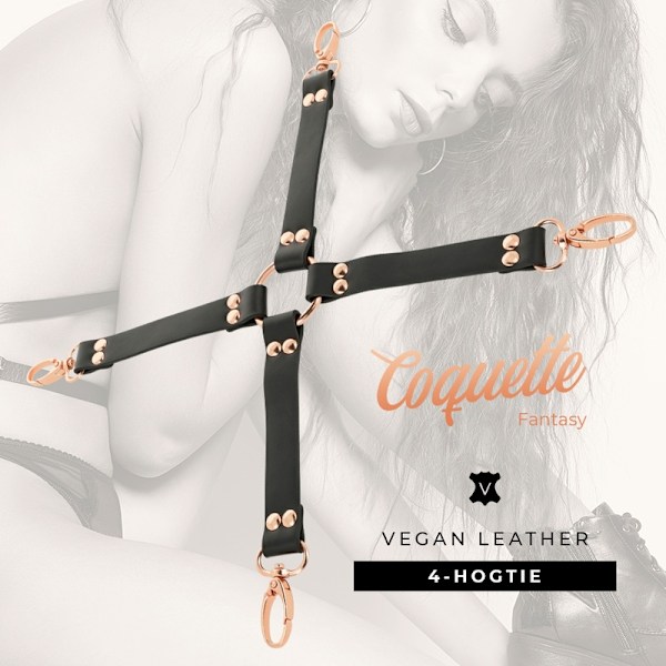 Coquette Chic Desire - Fantasia Vegaaninen Nahkainen Hog ​​Tie