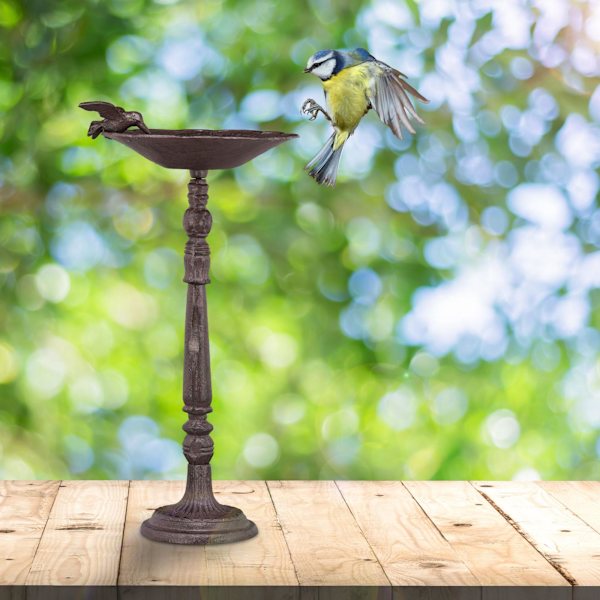 Fågelbad i gjutjärn