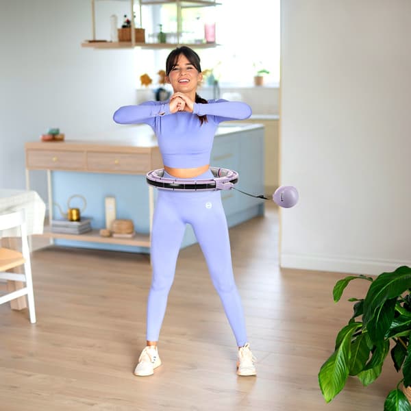 Magnetisk viktad Hula-båge med disk, violett