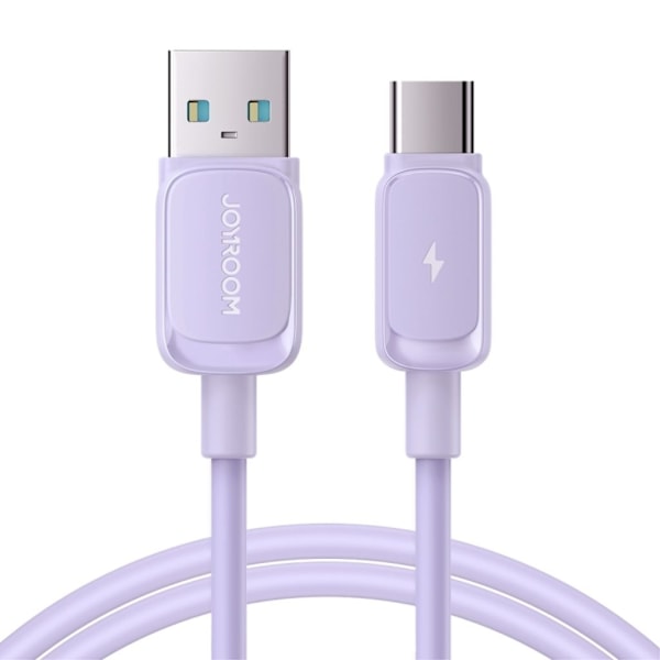 Joyroom USB-A–USB-C-pikalatauskaapeli, 3A, 1,2 m - violetti