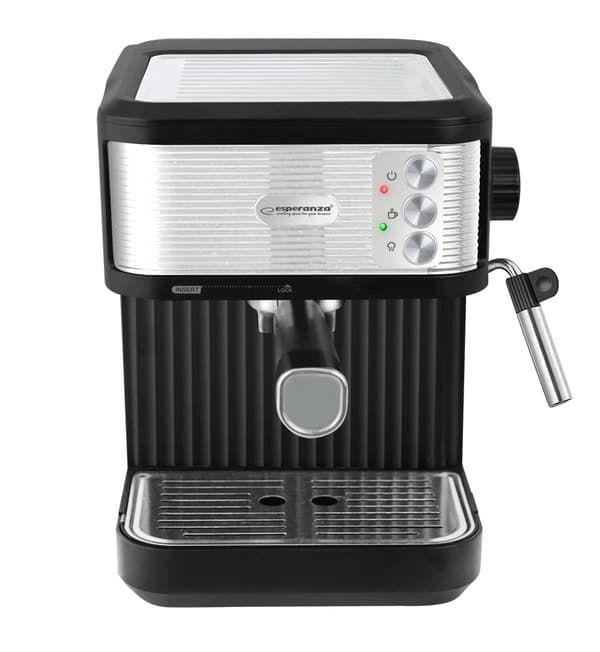 Espressomaskin med mjölkskummare, 1,8 l, 20 bar tryck