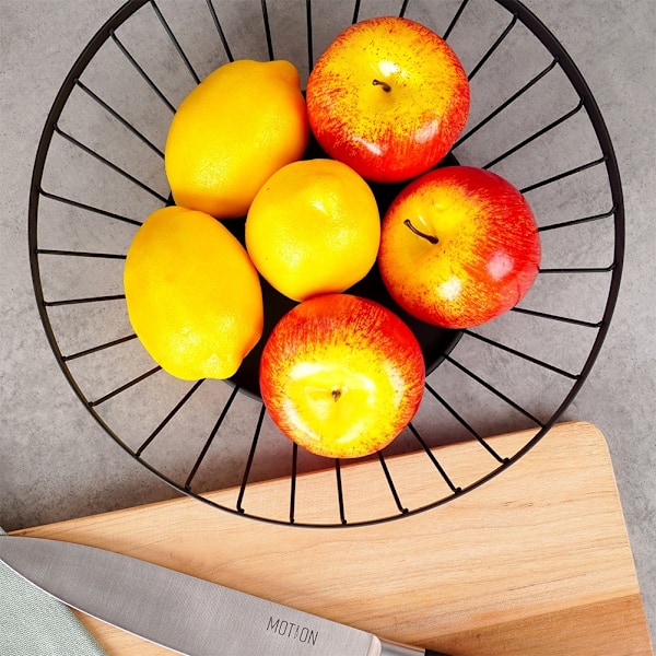 Frugtkurv metal sort MISTY 28 cm