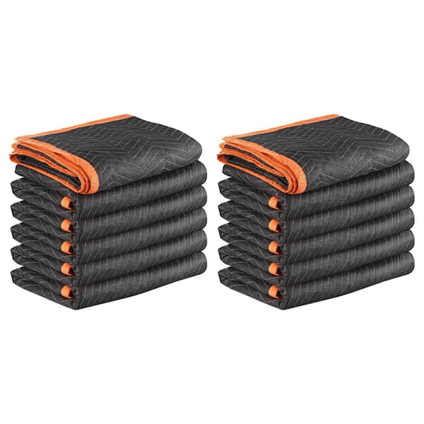 Flyttfiltar, 12-pack, 72 x 40 tum, bomullsfyllning