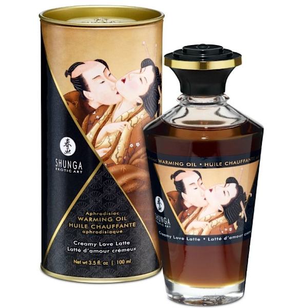 Shunga - Kaffesmak Värmeeffekt Massageolja 100 Ml
