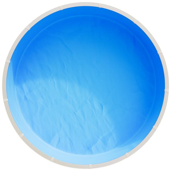 Rund ovanmarkspoolfoder, överlappande vinyl, 350,5 cm