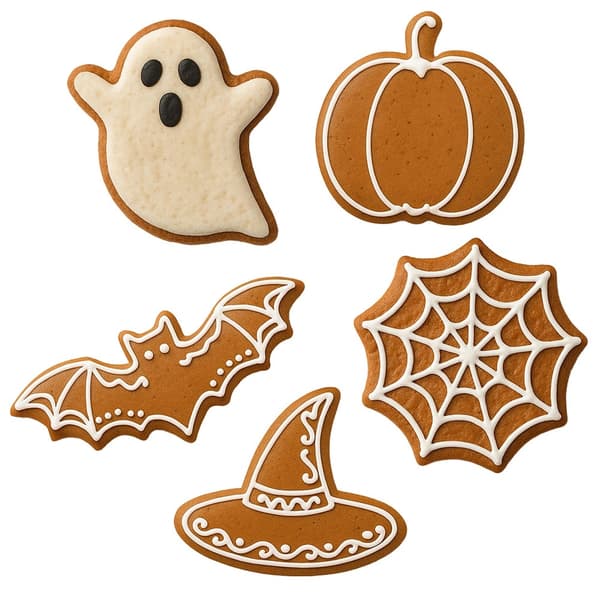 Halloween udstikkere sæt, 6 dele rustfrit stål