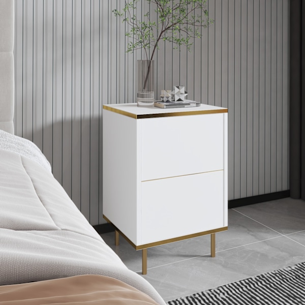 Natbord Imaj - Hvid, Guld