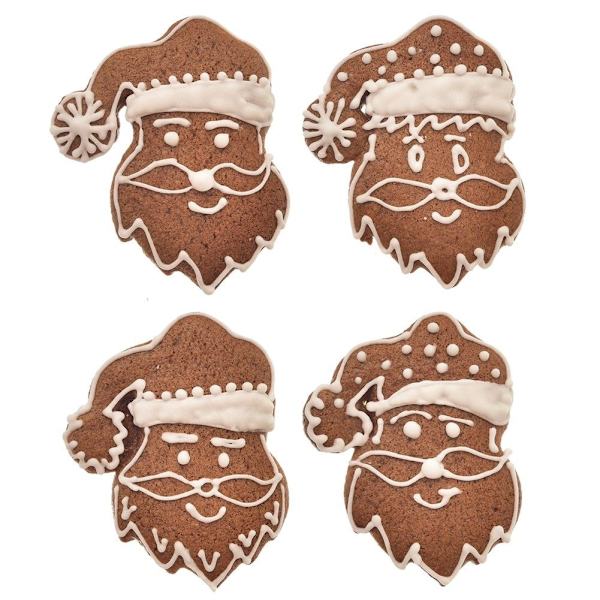 Pepparkaksform för jultomte i rostfritt stål
