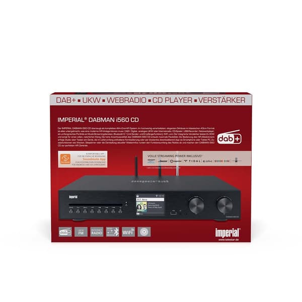 Allt-i-ett HiFi-system med CD-spelare, Bluetooth, DAB+