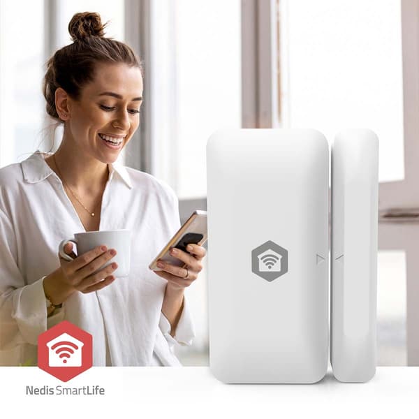 SmartLife dørvinduessensor | Zigbee 3.0 | Batteridrevet | Android™ / IOS | Hvid