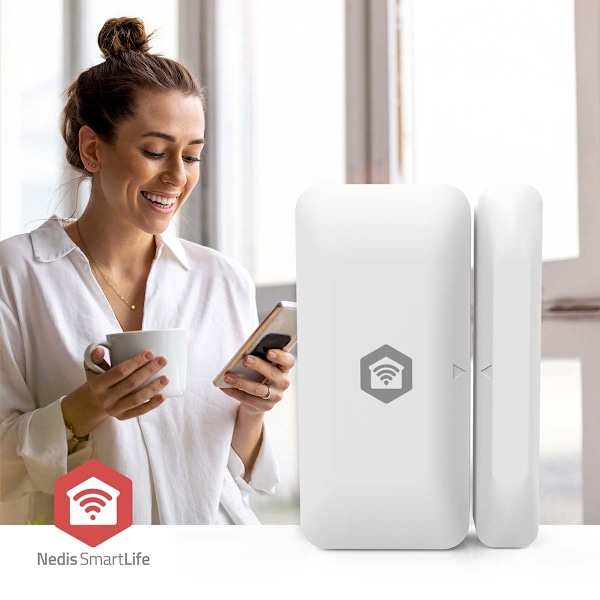 SmartLife-oviikkuna-anturi | Zigbee 3.0 | Akkukäyttöinen | Android™ / IOS | Valkoinen