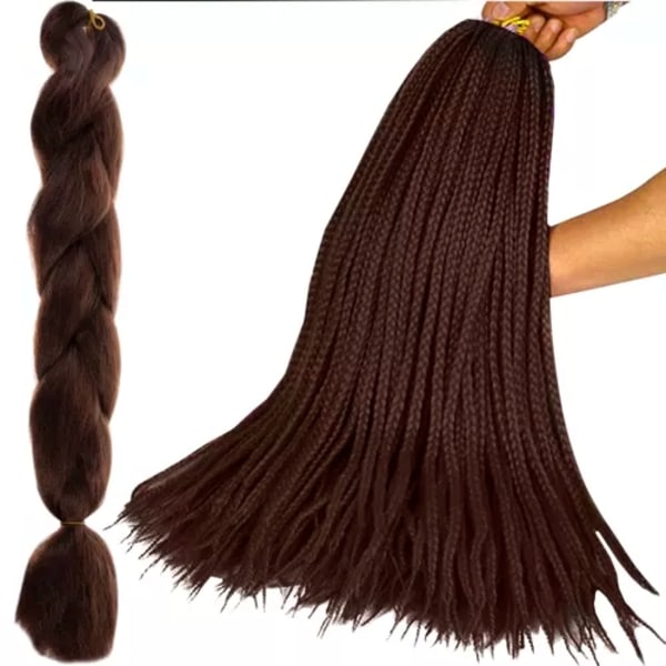 Synteettiset hiuspunokset ruskeat Soulima 23567