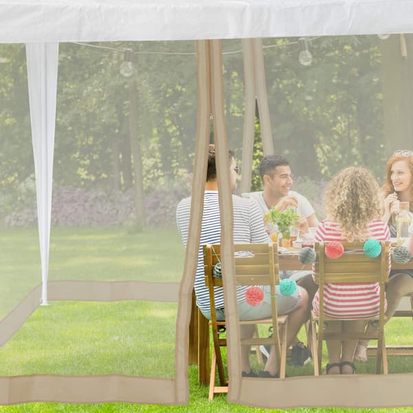 Hyttysverkko 3x3m Pavilion Beigelle