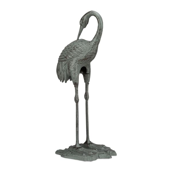 Dekorativ støbejerns kranstatue