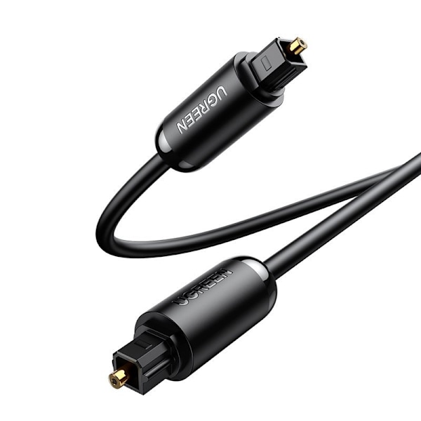 Kabel optisk lydkabel digital optisk fiber Toslink SPDIF 1,5m grå