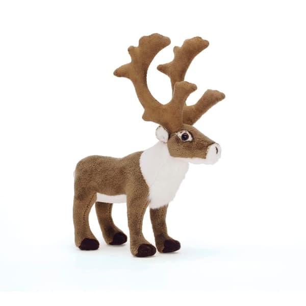 Rensdyr plyslegetøj, 21 cm, maskinvaskbar