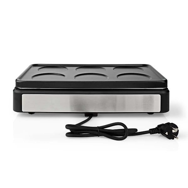 Woksæt | Grill | 6 Personer | Spatel | Indstilling af temperatur | Non-stick belægning | Rektangel