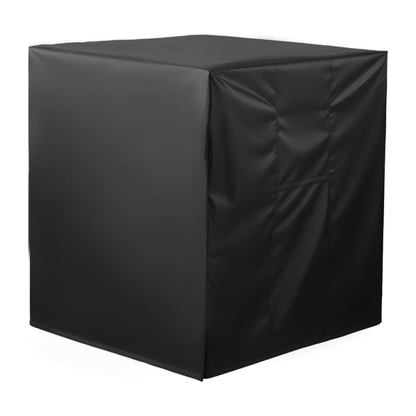 Ulkoilmastointilaitteen suojus 32x32x36 tuumaa, vedenpitävä, musta