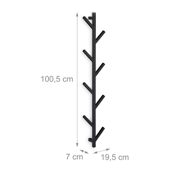 Tøjbøjle med 8 kroge