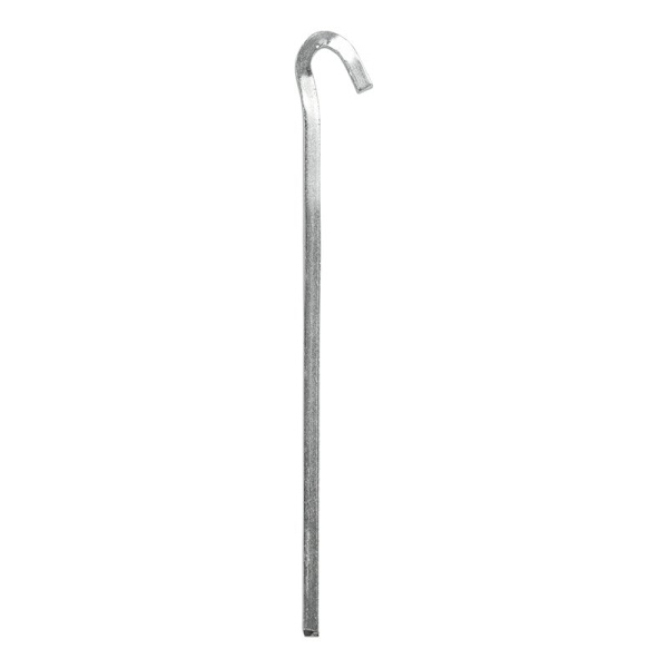 Klippepind 22cm metal firkantet 6 stykker i polybag