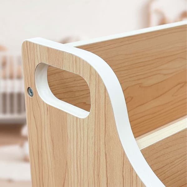 Bærbar børnebogreol – Naturtræ, 3-lags MDF