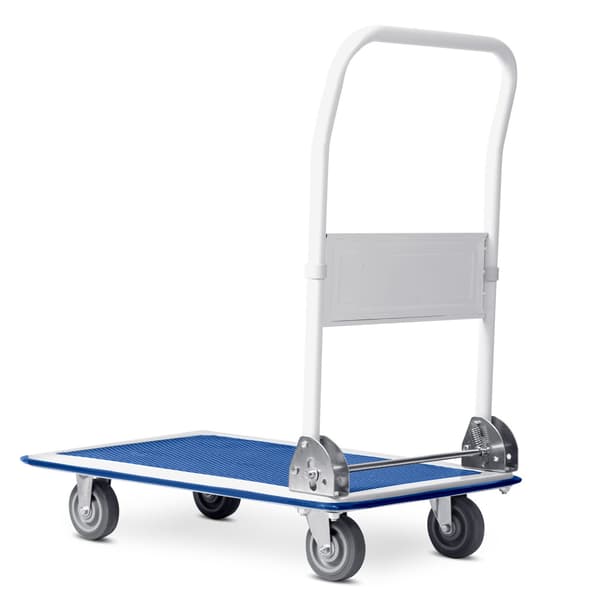 Handdragen transportvagn HM-505 vit-blå