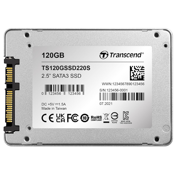 2.5" SSD SSD220S SATA3 500/300 MB/s 120Gb