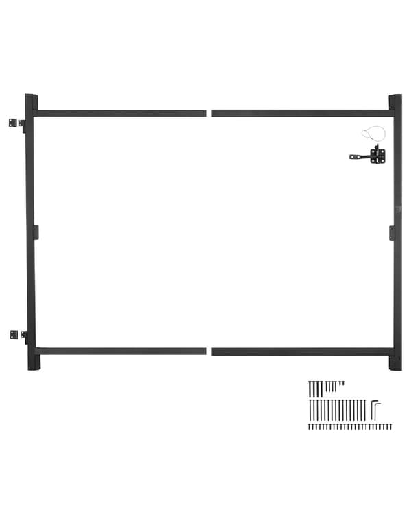 Justerbar järngrindsramsats, 96-150 cm, anti-sacklås