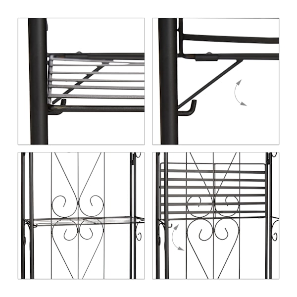 Plantereol metal 4 hylder