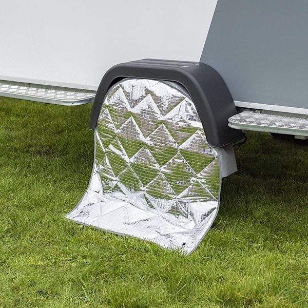 Hjulskydd aluminium reflekterande för 15 - 17" däck
