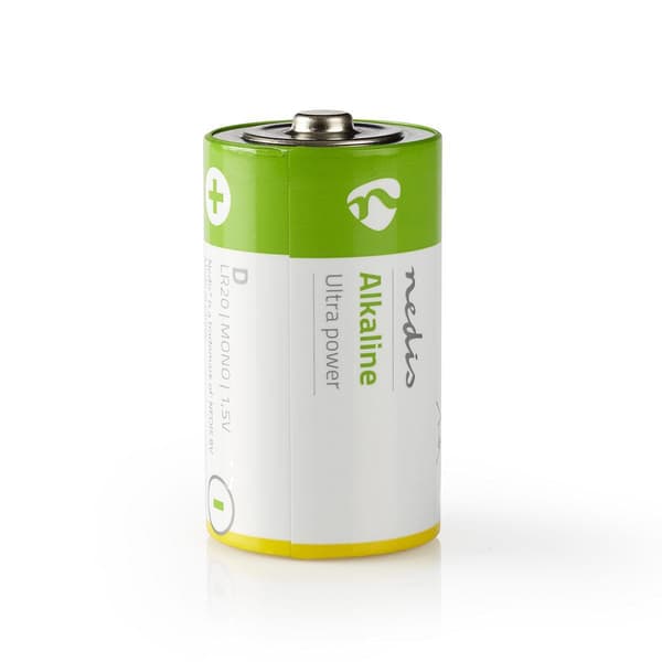 Alkaliparisto D | 1.5 V DC | 2 - Läpipainopakkaus