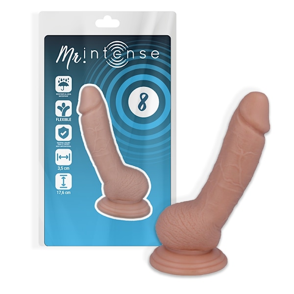 Mr Intense - 8 Realistisk kuk 17,6 Cm -O- 3,5 Cm