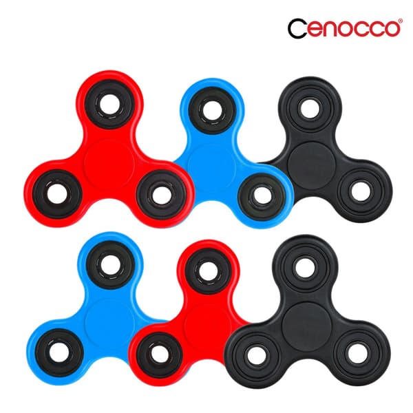 Cenocco sæt med 6 sensoriske fidget spinner-legetøjsgenstande