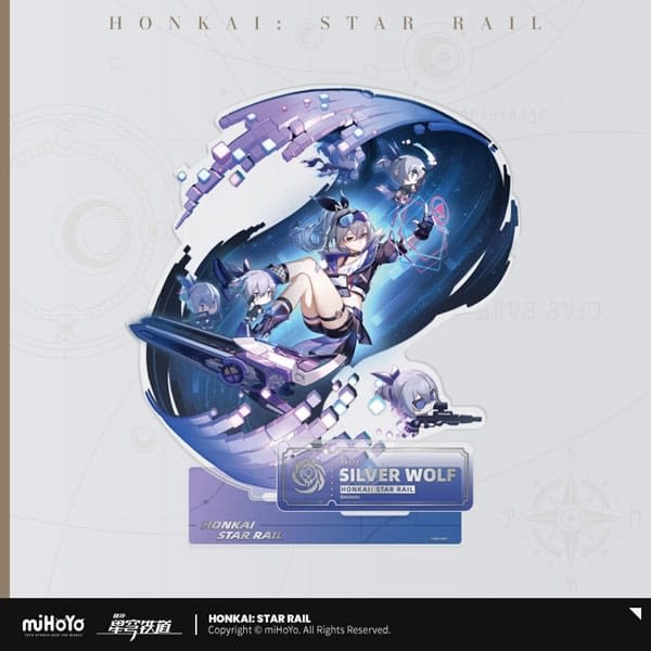 Honkai: Star Rail Acryl Figur: Sølvulv 17 cm