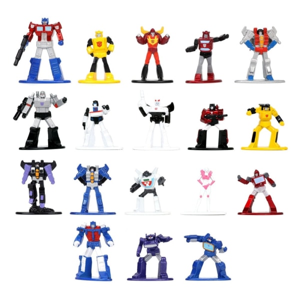 Transformers Nano Metalfigs Diecast Mini Figuurit 18-Pack Wave 1