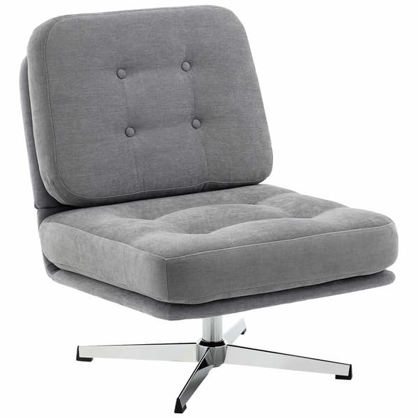 Snurrfåtölj, chenilletyg, 70 cm sits