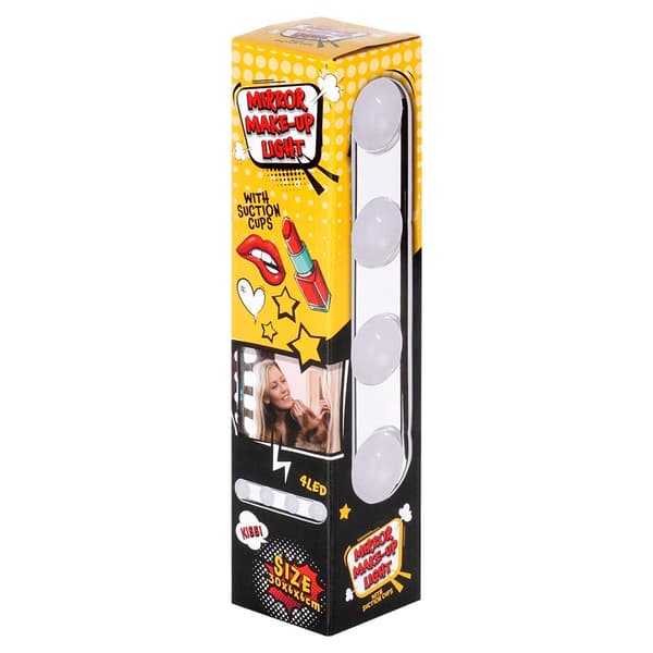 Spejllys 4 LED med sugekopper 30,5 cm