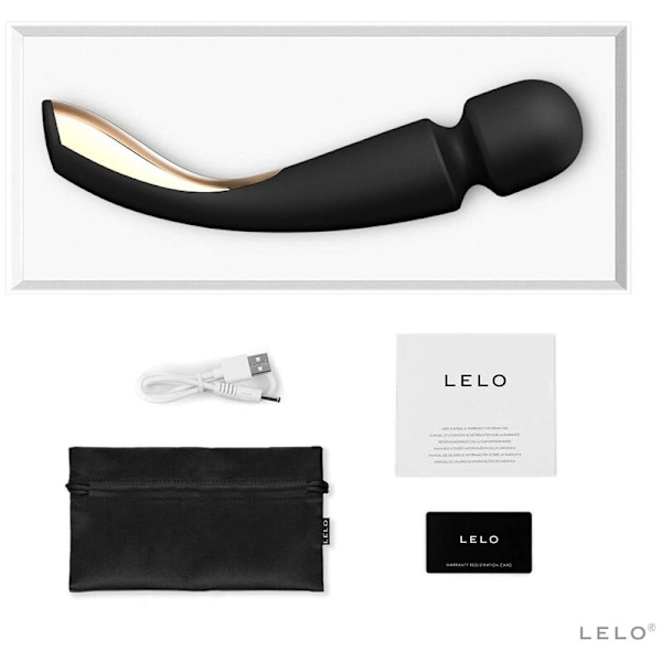 Lelo - Smart Medium Wand 2 musta hierontalaite