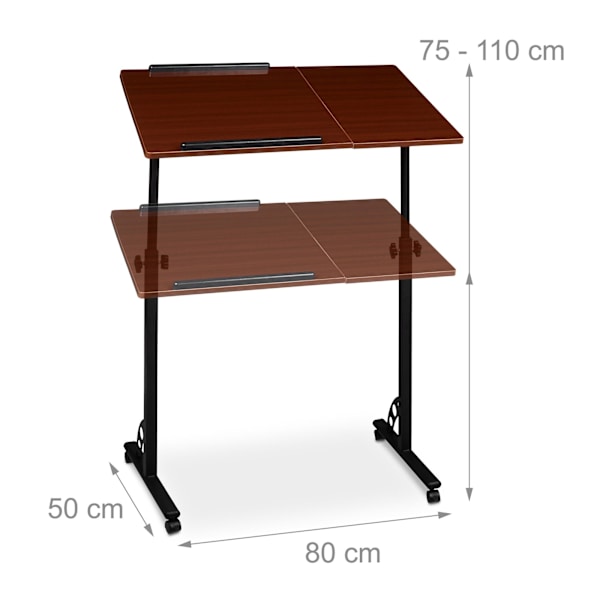 Stort justerbart laptopbord