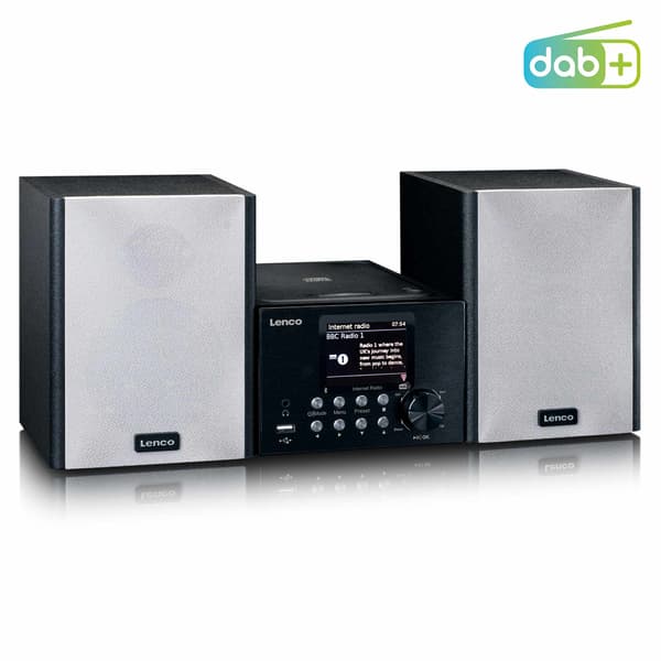 Internet/DAB+ Radio Bluetooth CD MP3-soitin, musta