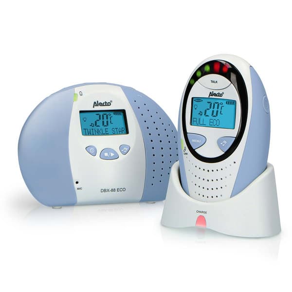 DECT babyalarm med display, øko-tilstand, natlys