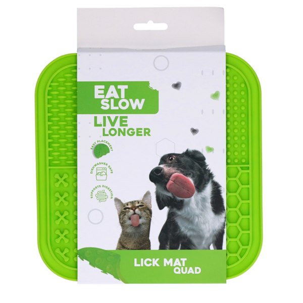 Ät Långsamt Lev Längre Lick Mat QuadGreen