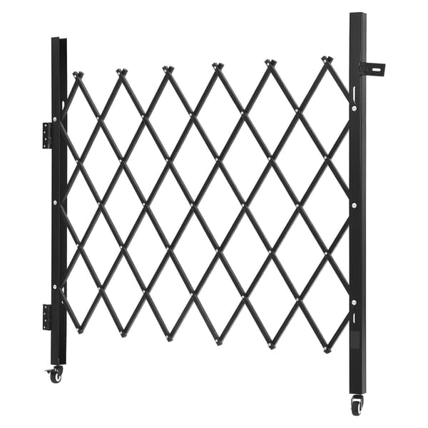 Foldbar sikkerhedsport, aflåselig stål, 110 x 131 cm