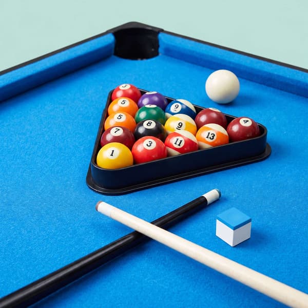 Hopfällbart 4-i-1 multispelsbord – Svart